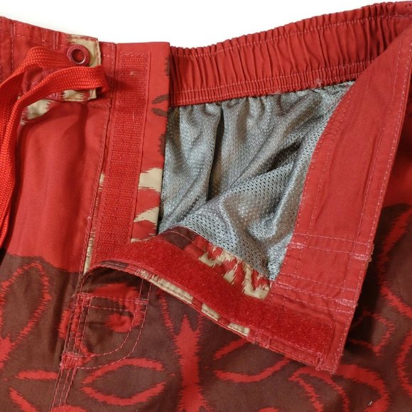 Quick silver Red Swim Shorts Size 32 - Picture 4 of 8